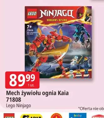 Klocki Lego Ninjago Mech żywiołu ognia Kaia 71808