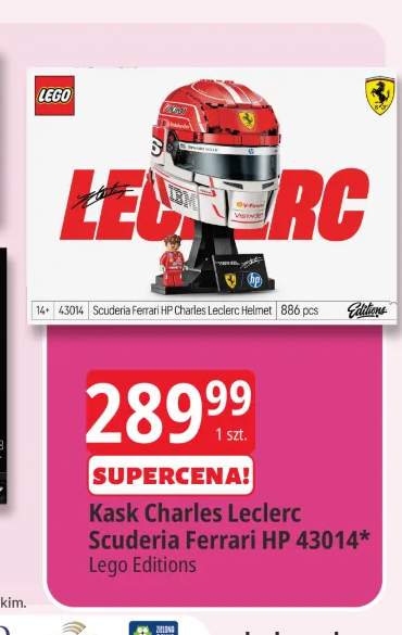 Klocki Lego Editions Kask Charles Leclerc Scuderia Ferrari HP 43014