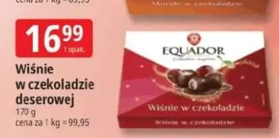 Wiśnie w czekoladzie deserowej Equador