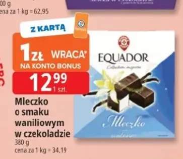 Mleczko o smaku waniliowym w czekoladzie Equador