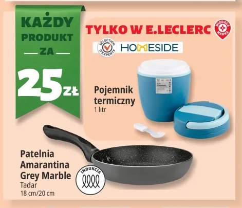 Patelnia Amarantina Grey Marble Tadar +1 wariant