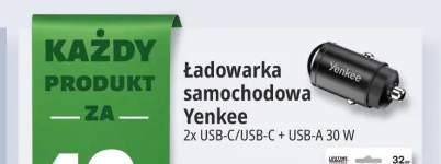 Ładowarka samochodowa Yenkee 2x USB-C/USB-C + USB-A 30W