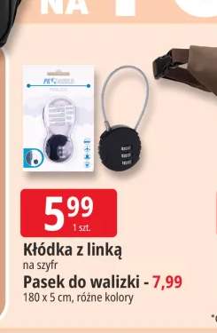 Kłódka z linką na szyfr +1 wariant