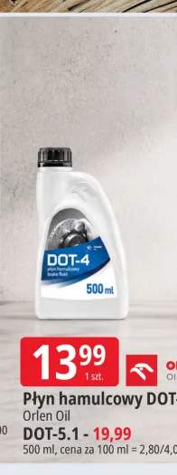 Płyn hamulcowy DOT-3/4 Orlen Oil +1 wariant