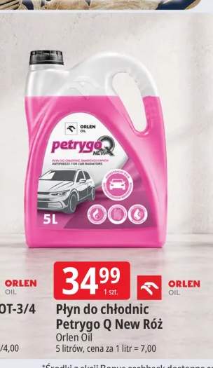 Płyn do chłodnic Petrygo Q New Róż Orlen Oil