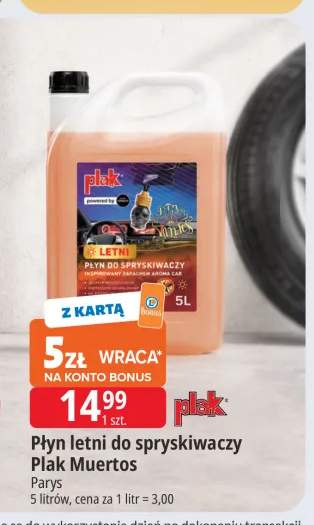 Płyn letni do spryskiwaczy Plak Muertos Parys