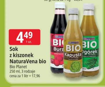Sok z kiszonego buraka NaturaVena bio +2 warianty