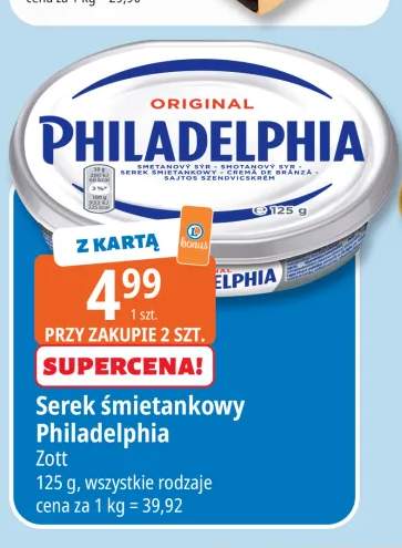 Serek śmietankowy Philadelphia Zott