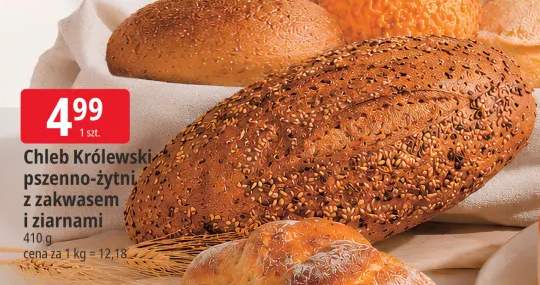 Chleb Królewski pszenno-żytni z zakwasem i ziarnami