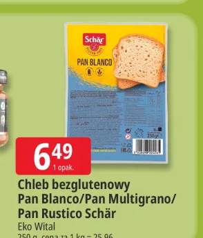 Chleb bezglutenowy Pan Blanco Schär +2 warianty