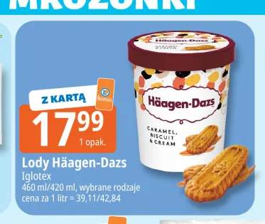 Lody Häagen-Dazs Caramel Biscuit & Cream