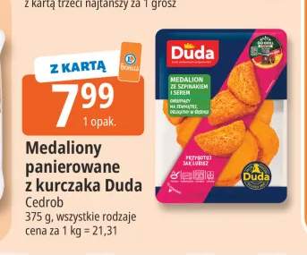 Medaliony panierowane z kurczaka Duda
