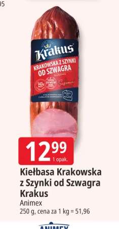 Kiełbasa Krakowska z Szynki od Szwagra Krakus