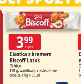 Ciastka z kremem waniliowym Biscoff Lotus +1 wariant