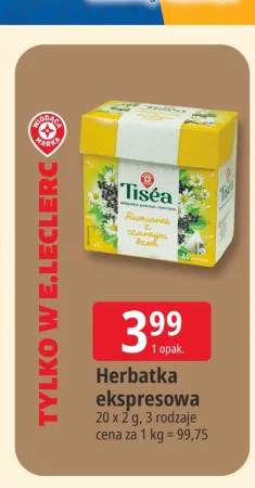 Herbatka ekspresowa Tisea Rumianek z czarnym bzem