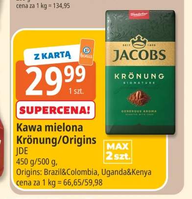 Kawa mielona Jacobs Krönung +2 warianty