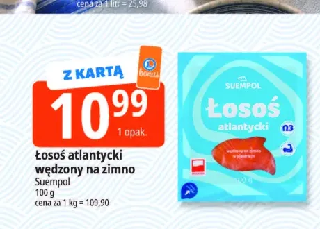Łosoś atlantycki wędzony na zimno Suempol