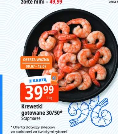 Krewetki gotowane 30/50 Scapmaree