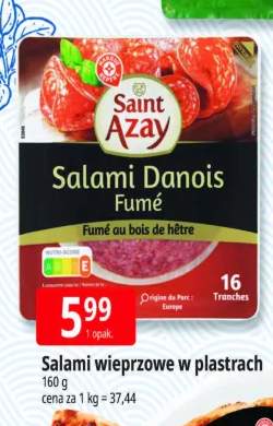 Salami wieprzowe w plastrach Saint Azay