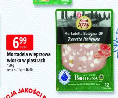 Mortadela wieprzowa włoska w plastrach Saint Azay