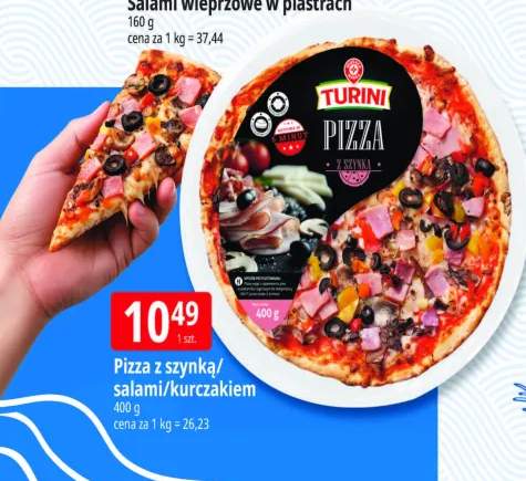 Pizza z szynką Turini +2 warianty