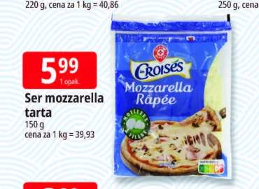 Ser mozzarella tarta Croisés