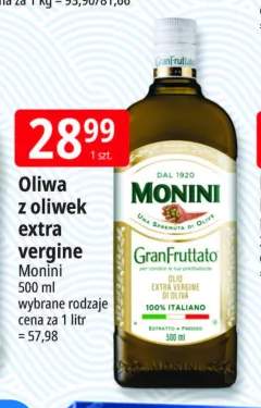 Oliwa z oliwek extra vergine Monini GranFruttato