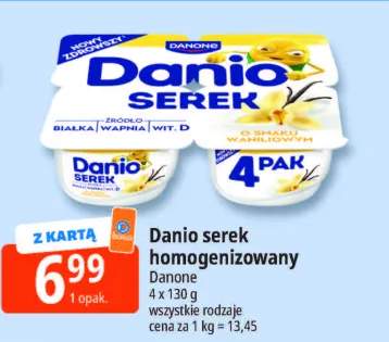 Serek homogenizowany Danio Danone 4-pak