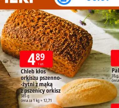 Chleb kłos orkiszu pszenno-żytni z mąką z pszenicy orkisz