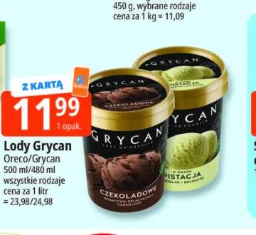 Lody czekoladowe Grycan +1 wariant