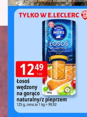 Łosoś wędzony na gorąco naturalny Ronde des Mers +1 wariant
