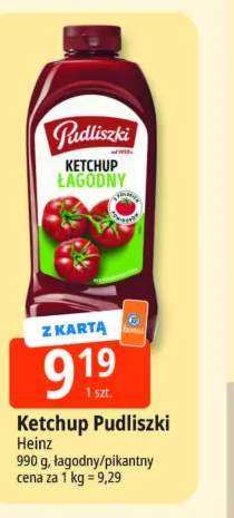 Ketchup łagodny Pudliszki +1 wariant