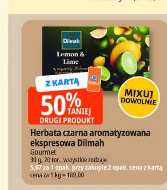 Herbata czarna aromatyzowana ekspresowa Dilmah
