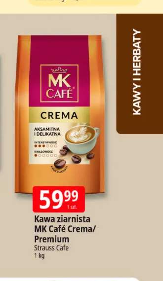 Kawa ziarnista MK Café Crema +1 wariant