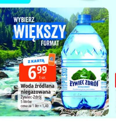 Woda źródlana niegazowana Żywiec Zdrój