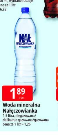 Woda mineralna Nałęczowianka niegazowana +2 warianty