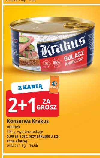 Konserwa Krakus Gulasz Angielski