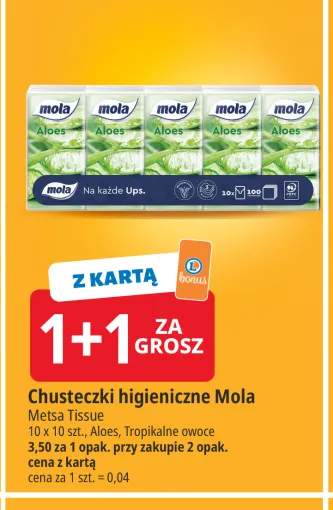Chusteczki higieniczne Mola Aloes +1 wariant