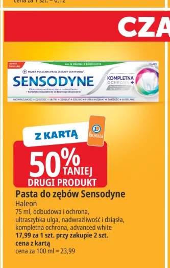 Pasta do zębów Sensodyne Odbudowa i ochrona +3 warianty