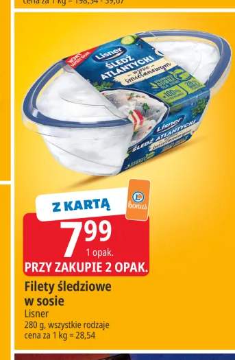 Filety śledziowe w sosie Lisner