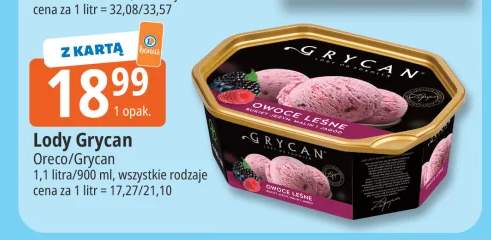 Lody Owoce Leśne Grycan