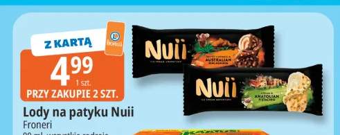 Lody na patyku Nuii Salted Caramel & Australian Macadamia +1 wariant