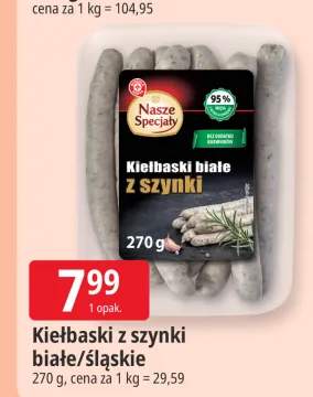 Kiełbaski z szynki białe Nasze Specjały