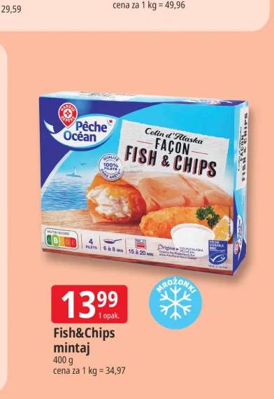 Fish&Chips mintaj Pêche Océan