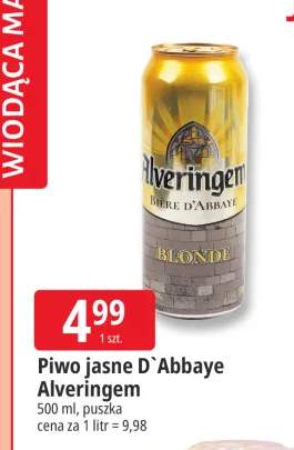 Piwo jasne D`Abbaye Alveringem