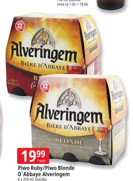 Piwo Ruby D`Abbaye Alveringem 6-pak 250 ml