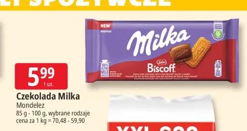 Czekolada Milka Biscoff
