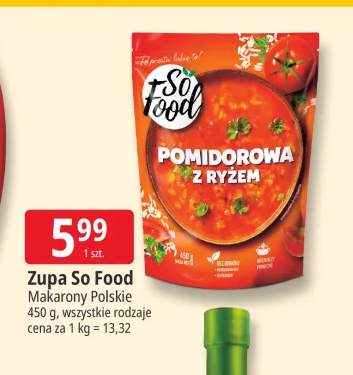 Zupa pomidorowa z ryżem So Food
