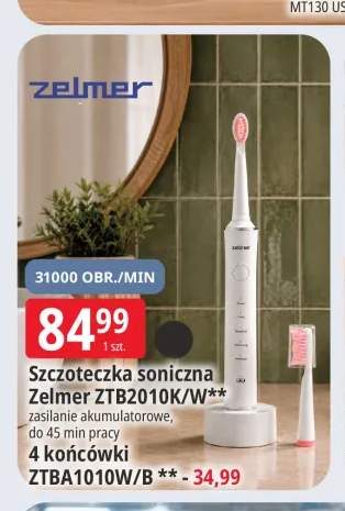 Szczoteczka soniczna Zelmer ZTB2010K/W +1 wariant
