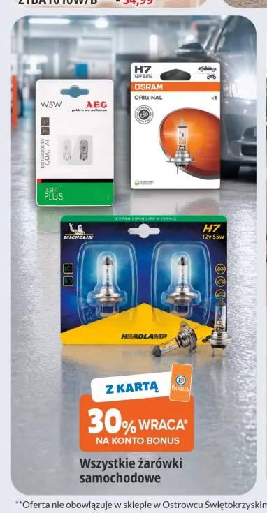 Żarówki samochodowe +3 warianty